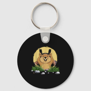 Chaveiro Marmota Sombra Boneca Fofa Engraçada Dia da Marmot