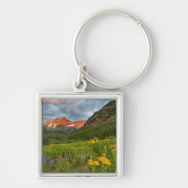 Chaveiro Maroon Bells Refletidas no Lago Maroon Tranquilo (Frente)