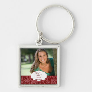 Chaveiro marrom vermelho personalizado da