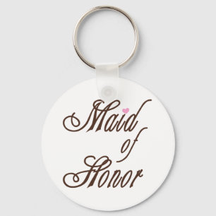 Chaveiro Marrons elegantes da madrinha de casamento