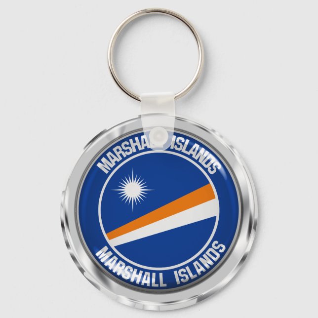Chaveiro Marshall Islands Round Emblem (Frente)