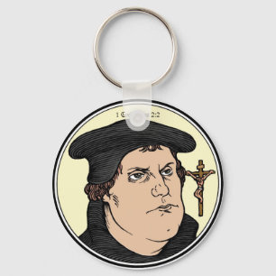 Chaveiro Martin Luther que confessa o cristo crucified o