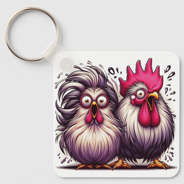 Chaveiro "Marv & Mary Silkie" Duo Aluminum Keychain (Frente)