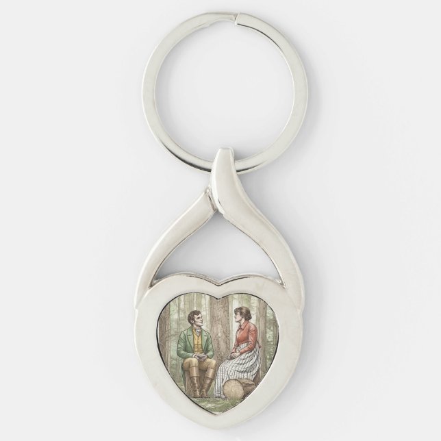 Chaveiro Mary e Tom em "A Outra Irmã Bennet" (Frente)