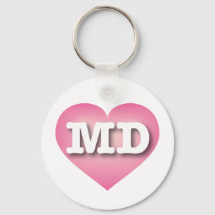 Chaveiro Maryland Pink Fade Heart - Big Love