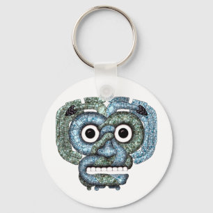 Chaveiro Máscara asteca de Tlaloc do mosaico
