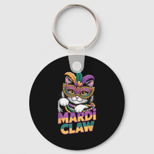 Chaveiro Máscara de Mascarada de Gatinho de Gato Mardi Claw