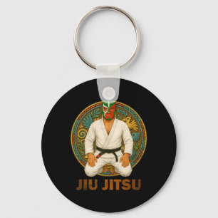 Chaveiro Máscara Mexicana de Jiu Jitsu Lucha Livre ao Estil