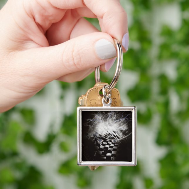 Chaveiro Máscara mística com espirais de tempo (Mão)