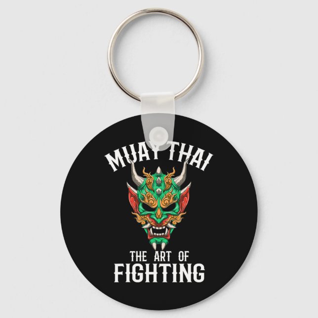 Chaveiro Máscara Muay Thai Oni - Gi de Boxe Tailandesa e Ki (Frente)