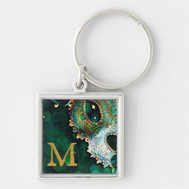 Chaveiro Mascarada Mask Costume Halloween Mardi Key Chain (Frente)