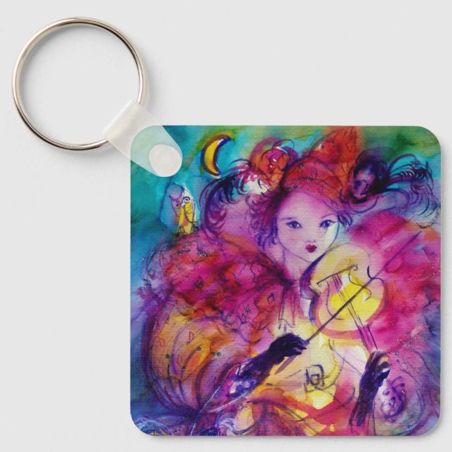 Chaveiro MASCARADA NOITE / Carnaval veneziano (Frente)