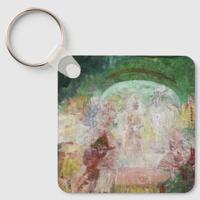 Chaveiro Mascarada por James Ensor (1889) (Frente)