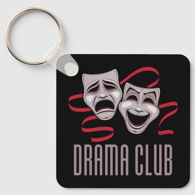 Chaveiro Máscaras de Comédia e Tragédia do Clube de Teatro (Frente)