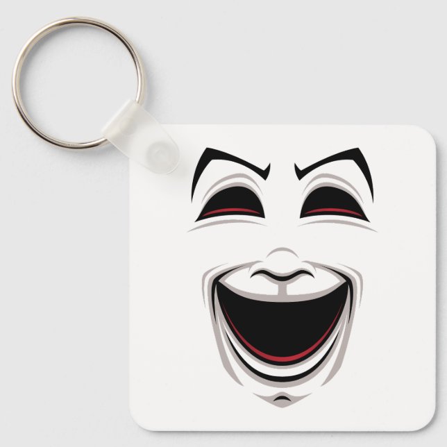 Chaveiro Máscaras de Teatro de Comédia e Tragédia (Frente)