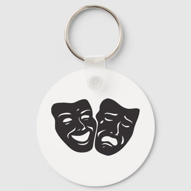 Chaveiro Máscaras de Teatro de Drama Comédia Tragédia (Frente)