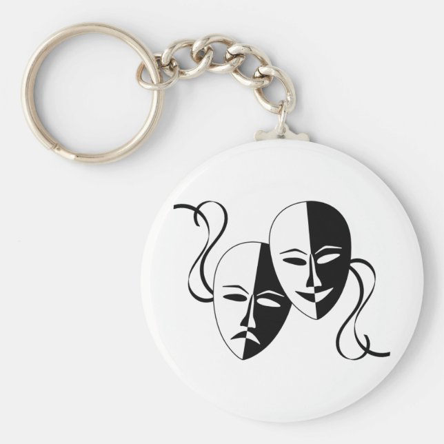 Chaveiro Máscaras de Thespian (Frente)