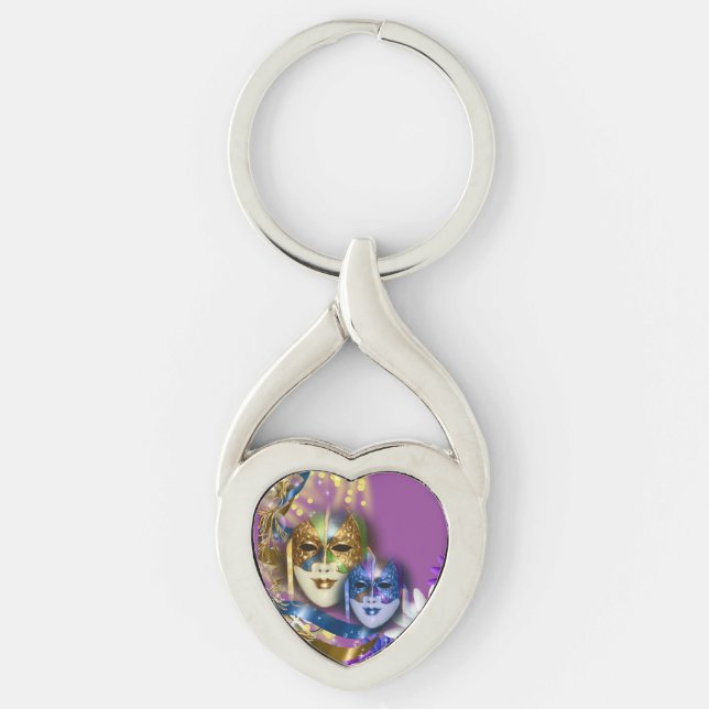 Chaveiro Máscaras Venetian do quinceanera do mascarada (Frente)