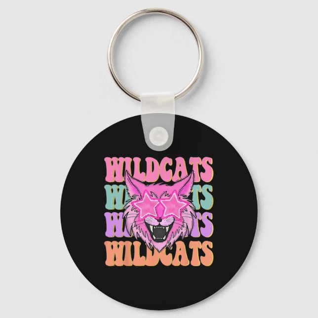 Chaveiro Mascote da Escola Wildcats (Frente)