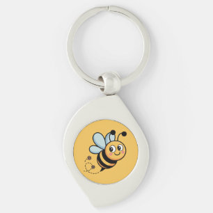 Chaveiro Mascote de Abelha Amigável para Crianças com Trilh