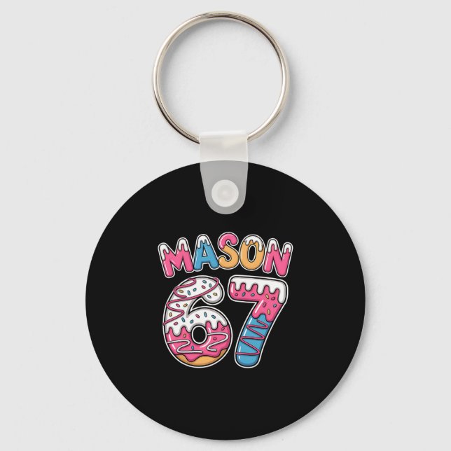 Chaveiro Mason 67 Meme Ama Sorvete Drip Esporte Seis Sete (Frente)