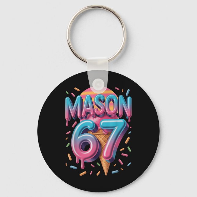 Chaveiro Mason 67 Meme Ice Cream Bysebyll Drip _1  (Frente)