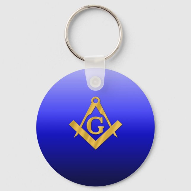 Chaveiro Mason Masonic com Gradient Blue (Frente)