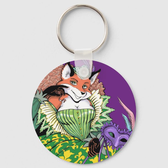 Chaveiro Masquerade Fox Keychain (Frente)