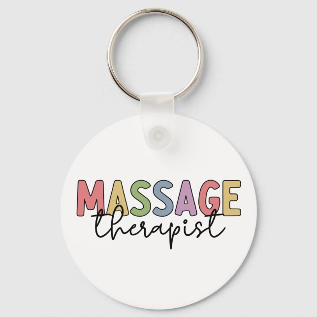 Chaveiro Massage Therapist | Presentes de Terapia em Massag (Frente)