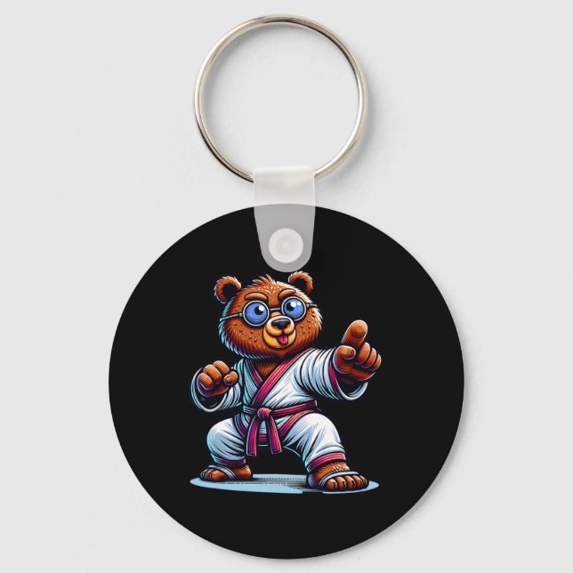 Chaveiro Master Bear Karate Bear Artes Marciais Ursus Sense (Frente)