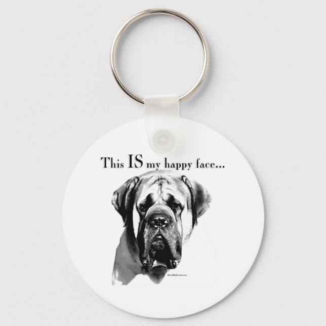Chaveiro Mastiff Happy Face (Frente)