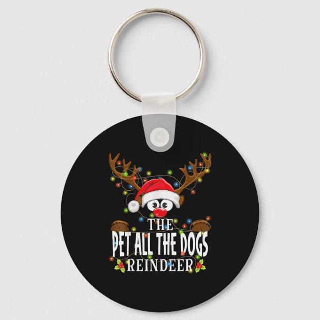Chaveiro Matching Christmas The Pet All The Dogs Reindeer P (Frente)