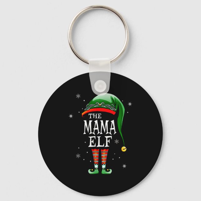 Chaveiro Matching Family Funny The Mama Elf Christmas  (Frente)