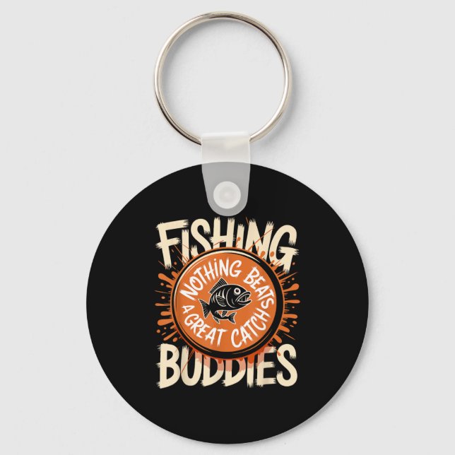 Chaveiro Matching Fishing Buddies Team Fisherman Friends Ch (Frente)
