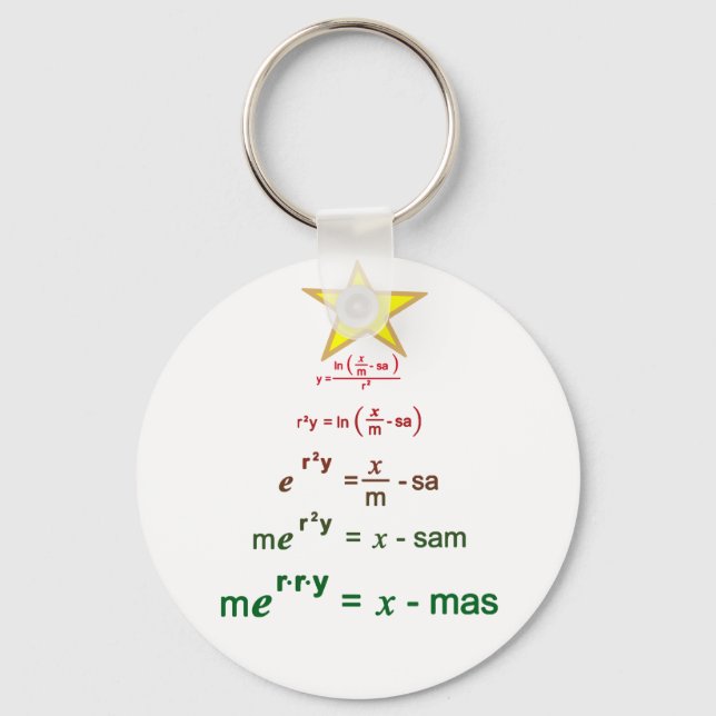 Chaveiro Matemática de Natal (Frente)
