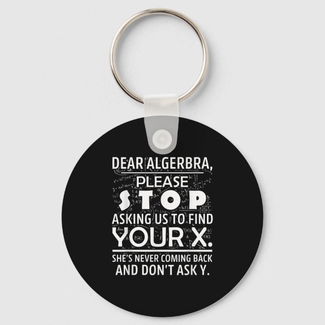 Chaveiro Matemática Divertida Para Amantes de Matemática Ne (Frente)