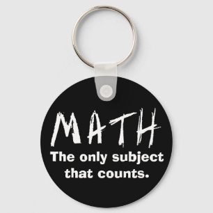 Chaveiro Matemática O Único Assunto Que Conta Botão