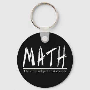 Chaveiro Matemática. O único assunto que conta. Piada da