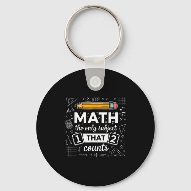 Chaveiro Matemática O Único Assunto Que Conta Piada De Mate (Frente)