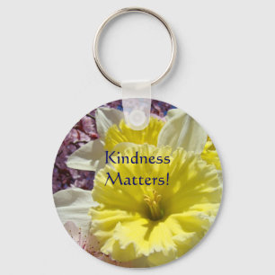 Chaveiro Matérias da bondade! flor do Daffodil do amarelo