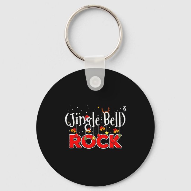 Chaveiro Math Christmas Jingle Bells Rock Math Funny Christ (Frente)