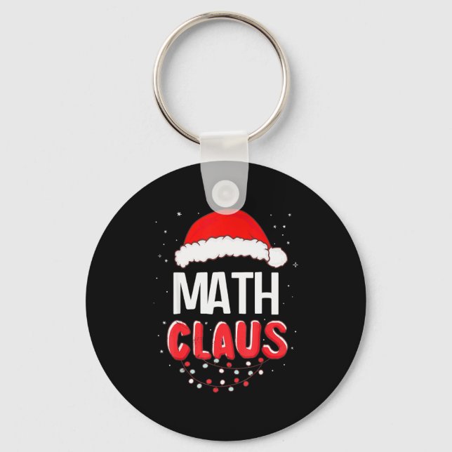 Chaveiro Math Santa Claus Christmas Matching Costume  (Frente)