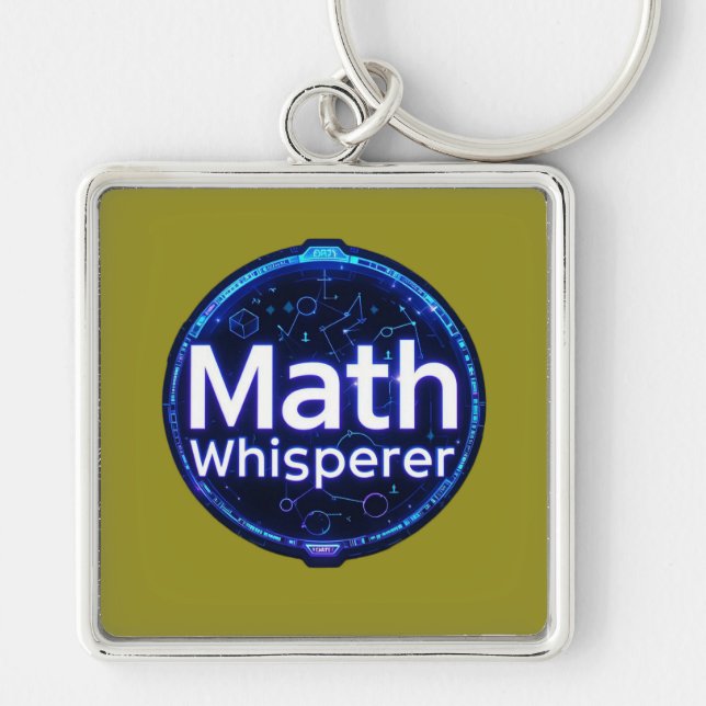 Chaveiro Math Teacher Math Whisperer (Frente)