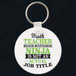 Chaveiro Math Teacher Multitasking Ninja not a job title<br><div class="desc">Math Teacher Multitasking Ninja not a job title</div>