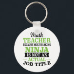 Chaveiro Math Teacher Multitasking Ninja not a job title<br><div class="desc">Math Teacher Multitasking Ninja not a job title</div>