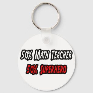 Chaveiro Math Teacher / Superhero