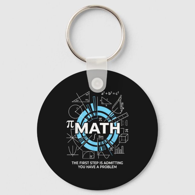 Chaveiro Math The First Step Is Admitting You Have A Proble (Frente)