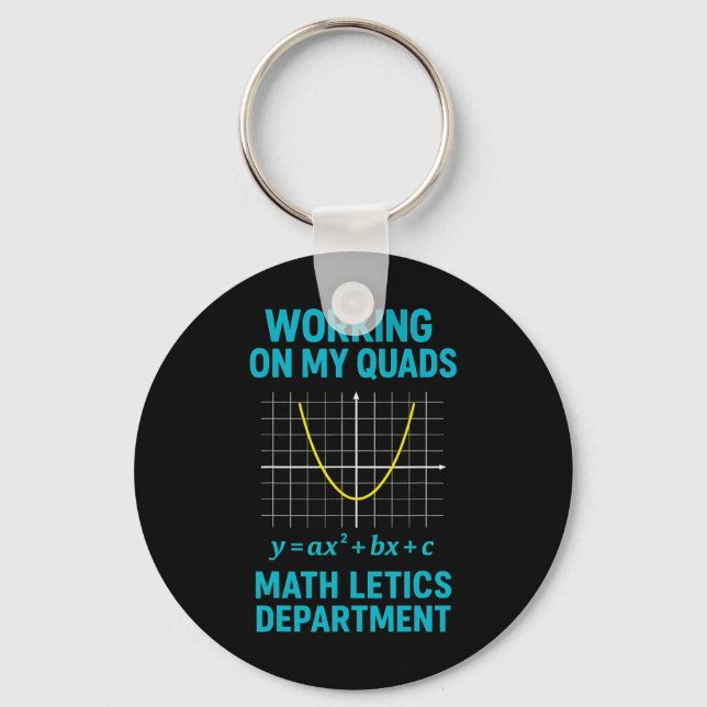 Chaveiro Mathletics Working On My Quads Algebra Math Teache (Frente)