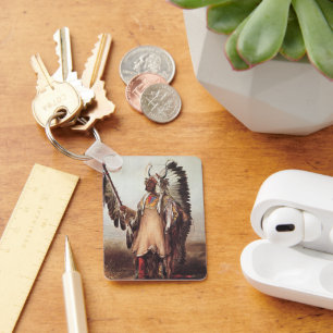 Chaveiro Mato-Tope, Um Chefe Mandan Retrato por Karl Bodmer