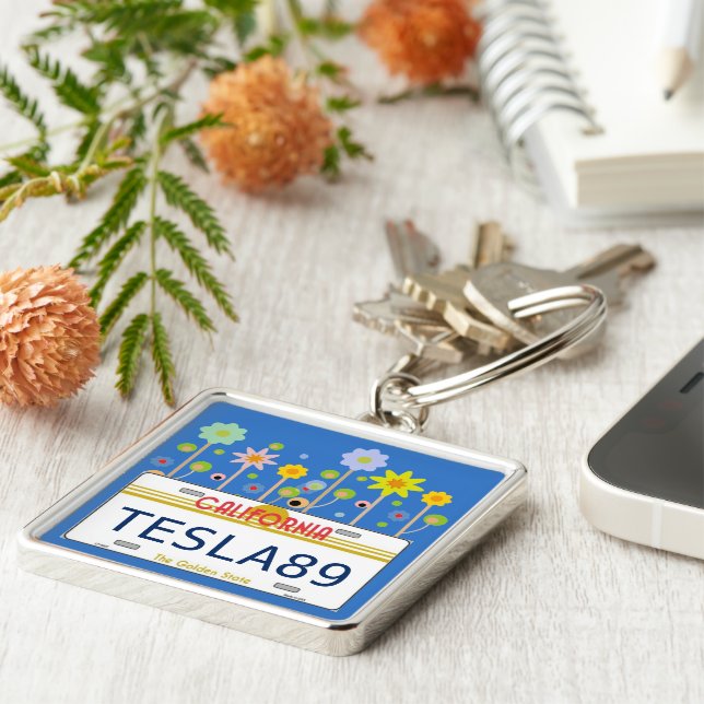 Chaveiro Matrícula de Califórnia (Lateral)